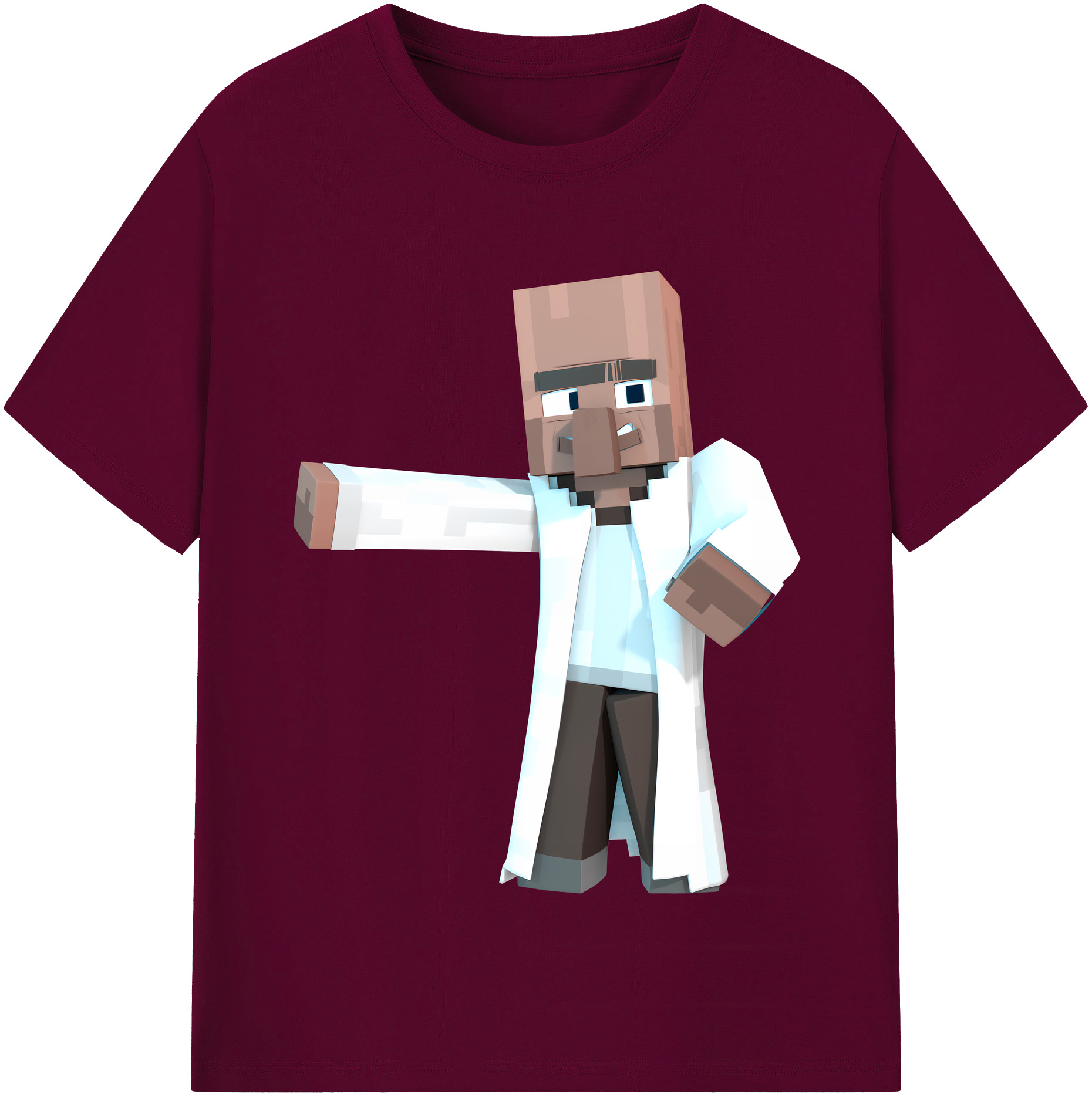 （画像用） マインクラフト ブロックの世界 Minecraft MC Block world レディースカジュアルプリントTシャツ（綿100％）